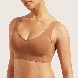 BOODY Seamless Padded Crop Bra in Maple